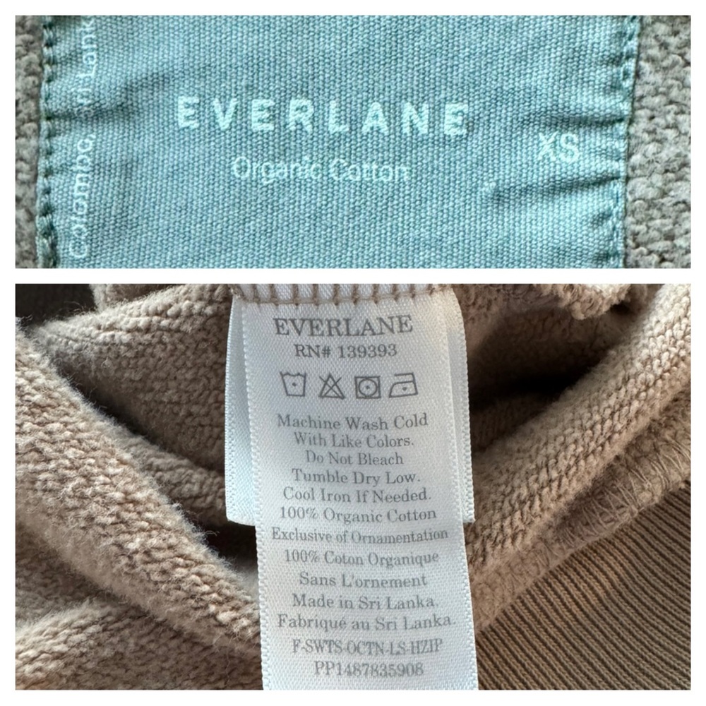 Everlane Organic Track Half-Zip Pullover in Burnt Sugar - Picture 8 of 11